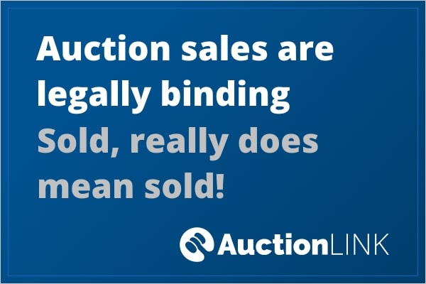 Auctioning a House - Legally Binding Sale