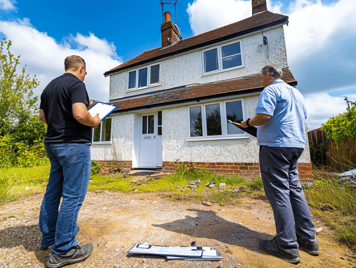 Selling a house with structural problems - surveyor inspection