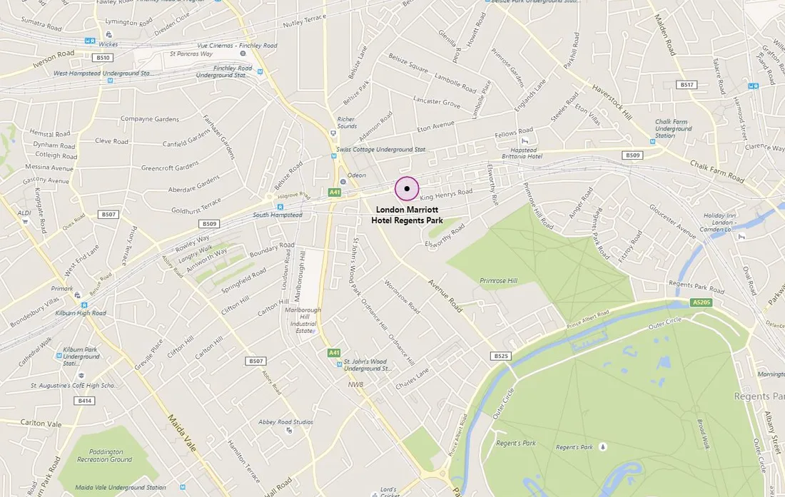 Auction House London venue - London Marriott Hotel Regents Park, 128 King Henry's Road, London NW3 3ST