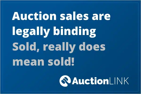 Auctioning a house - legally binding sale