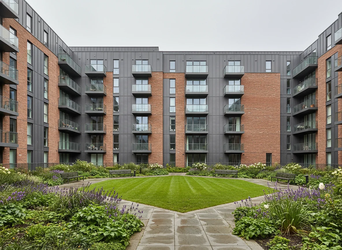 Block of luxury flats in London representing properties in good condition