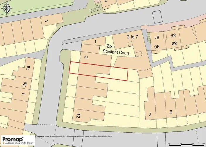 Floor plan of the Glenwood Road property showing development potential to the rear