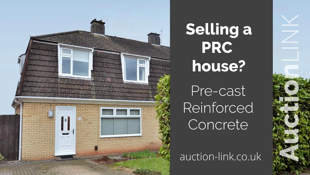 A pair of pre-cast reinforced concrete (PRC) houses of the type built in the UK after the second world war