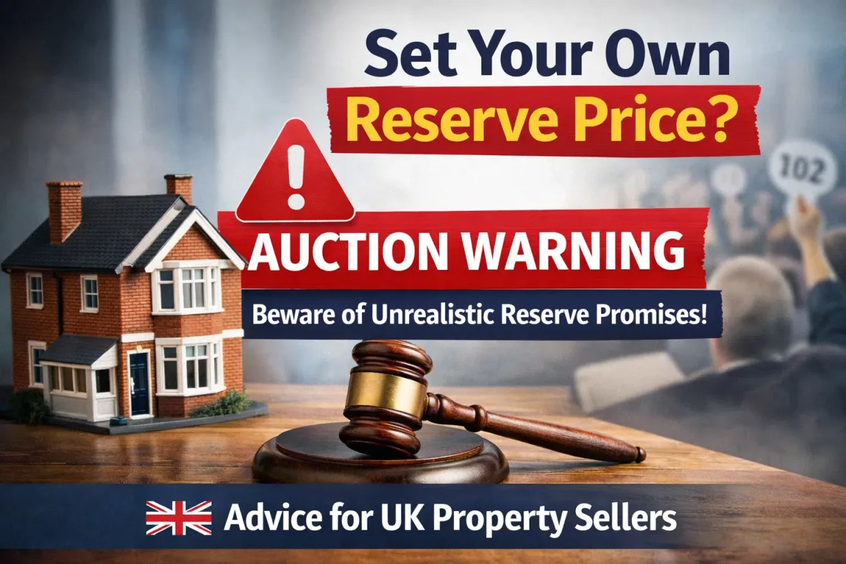Set your own reserve price warning