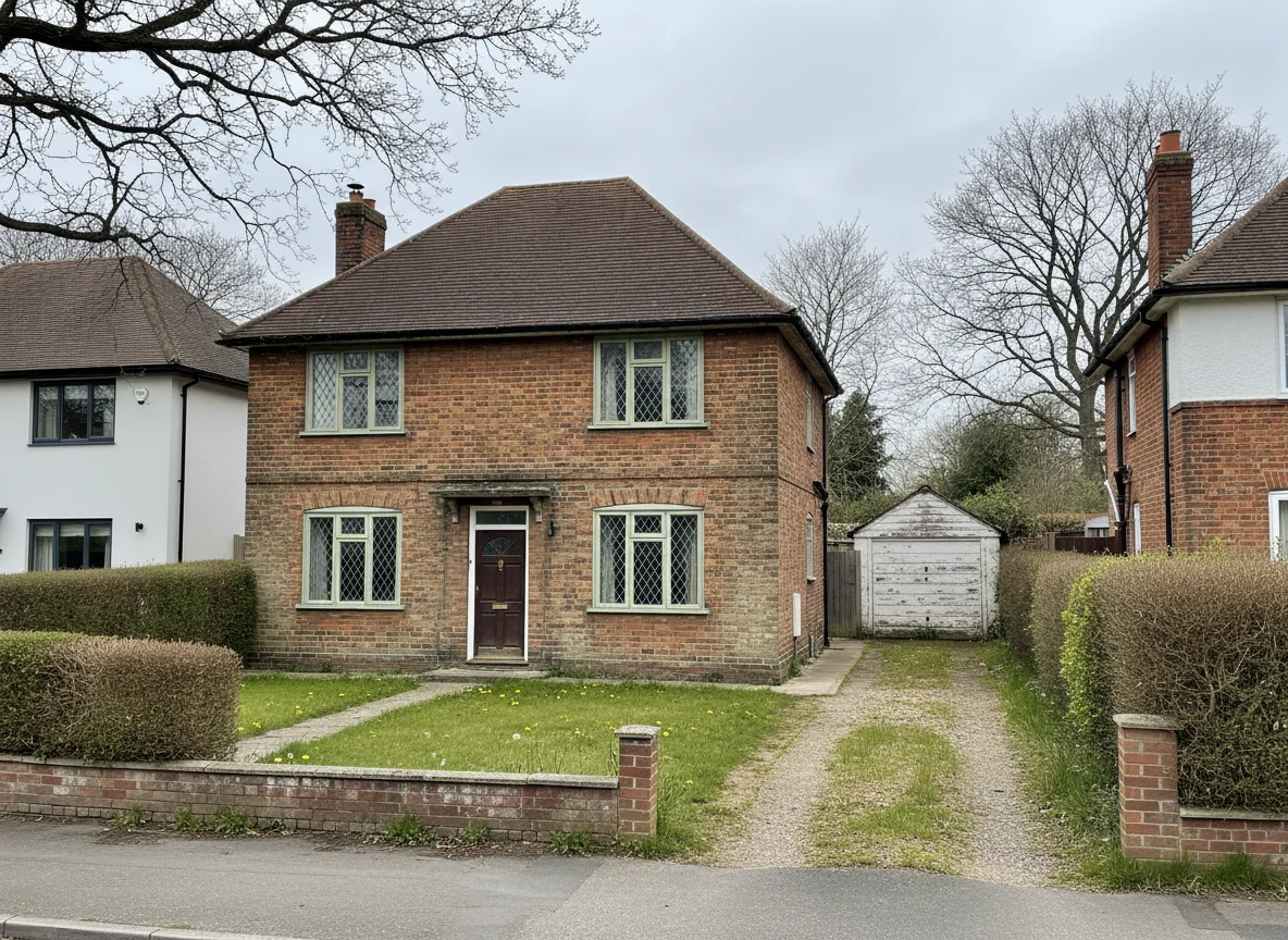 A sound but unmodernised brick house in a desirable leafy location, the kind of standard property in high demand at auction