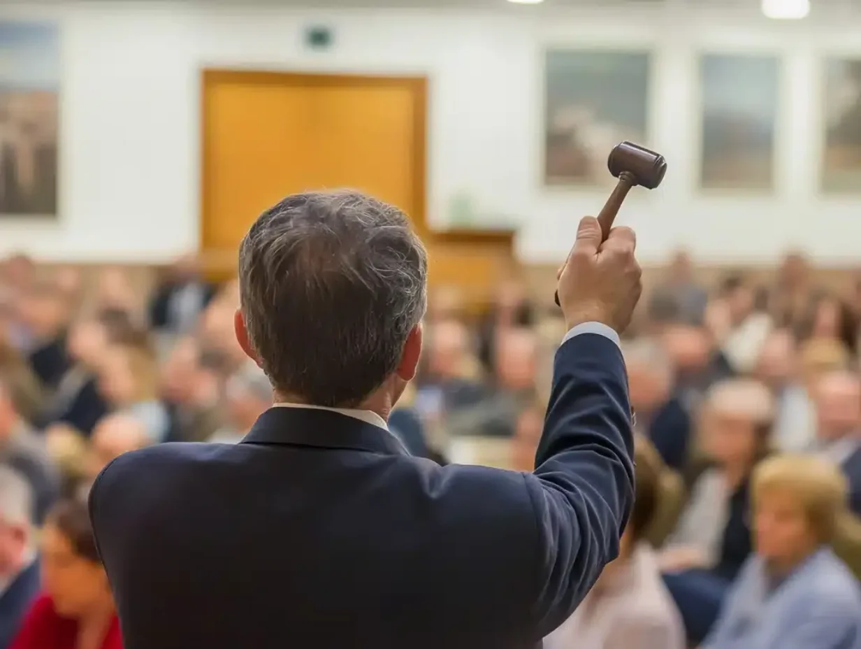 UK property auctioneer selling at a live auction