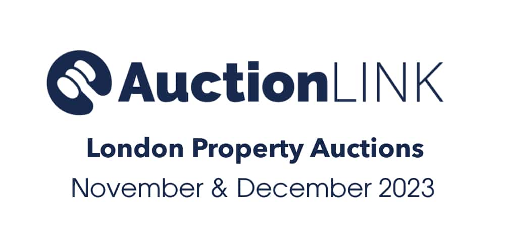 London property auction dates - November and December 2023