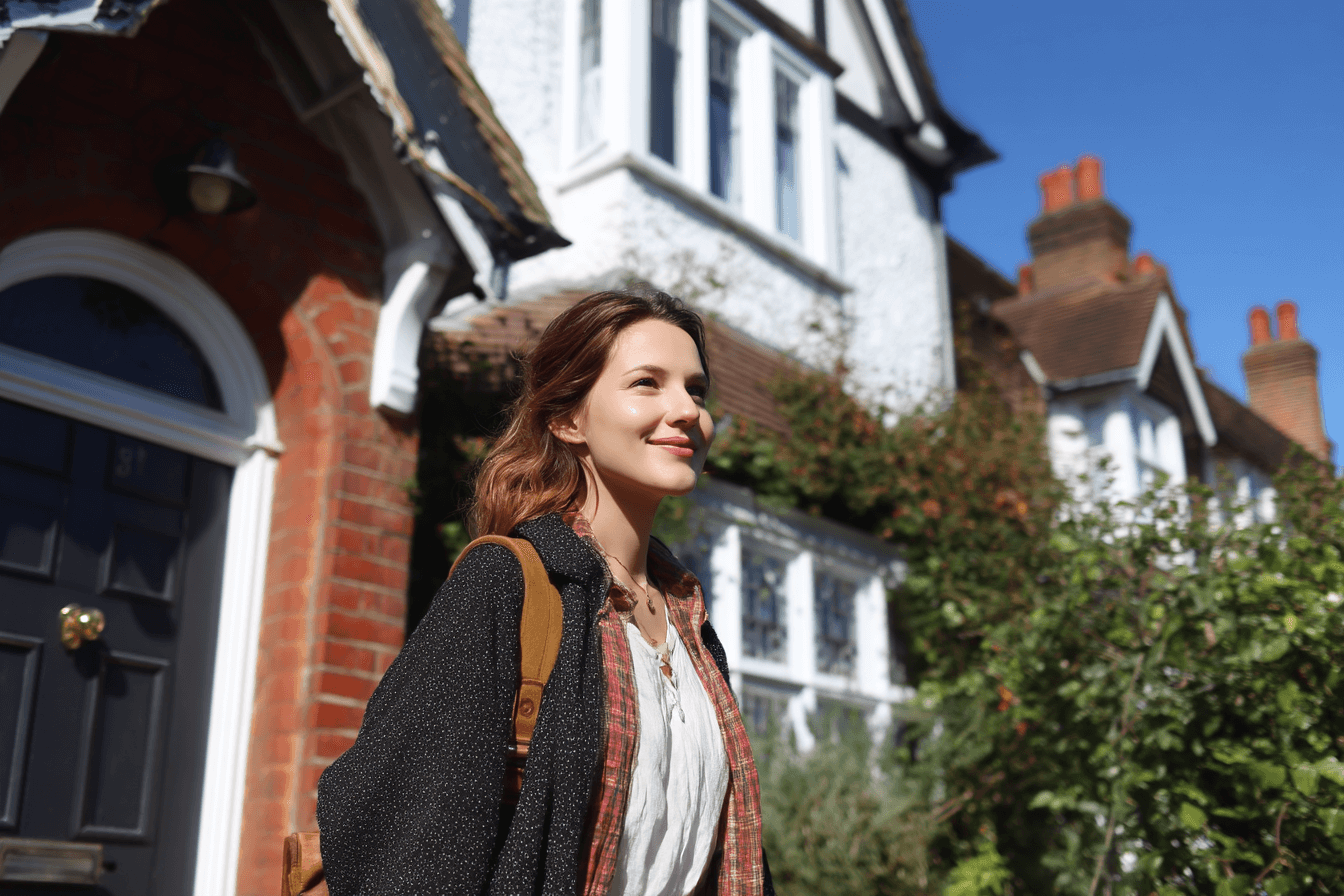 People viewing a house for sale by auction in the UK