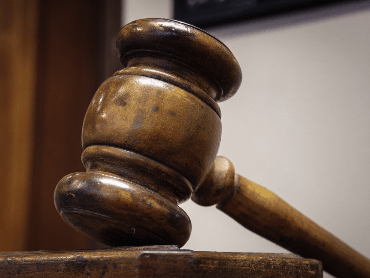 Close up of a British auctioneers gavel