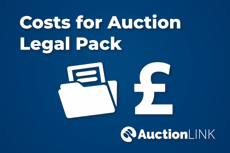 Costs for selling a house at auction - legal pack