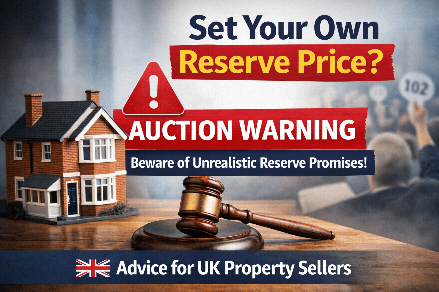 Set your own reserve price warning