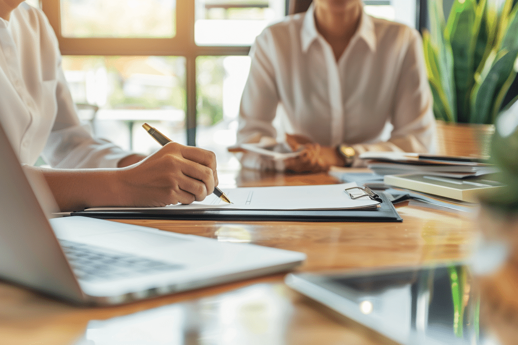 Signing the auctioneers terms of business