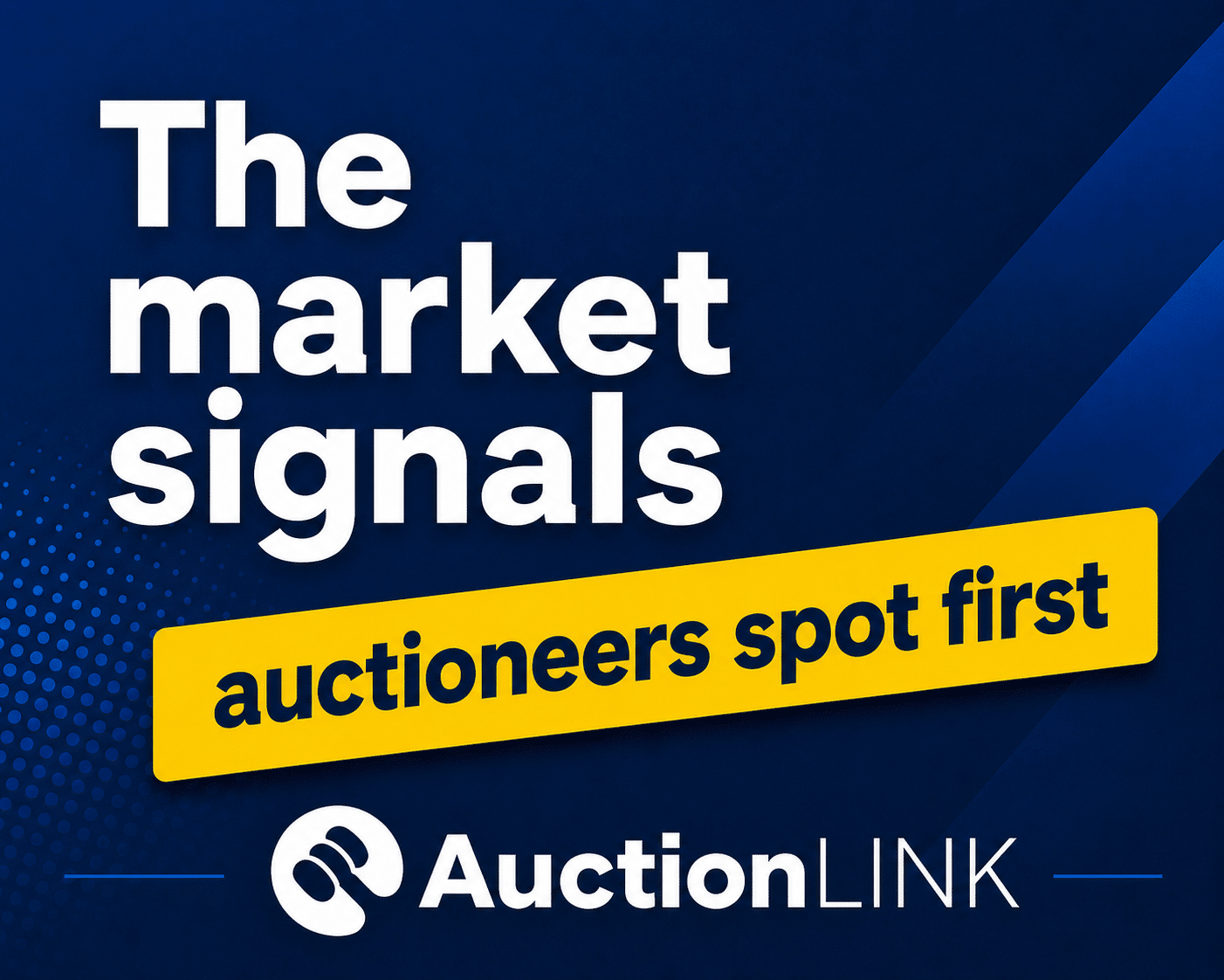 The market signals auctioneers spot first